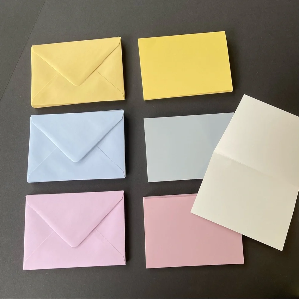 Stationery Box with Drawer plus 22 Cards, 22 Envelopes, & Decorations for Cards